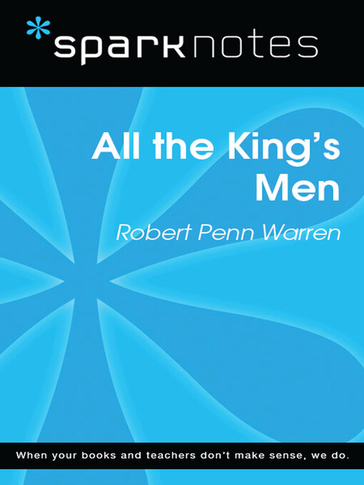 Title details for All the King's Men (SparkNotes Literature Guide) by SparkNotes - Wait list